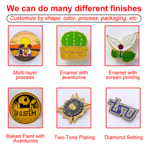 หมุดหมวกทรงเรขาคณิตทำจากแผ่นฟิล์มและโทรทัศน์ - Product Image 6