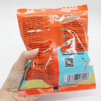 Sachet coussin à scellage arrière avec fenêtre pour chips, snacks et rouleaux de poisson frit, impression héliogravure, design personnalisé