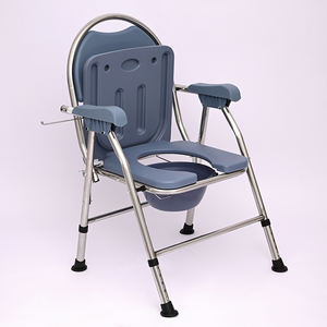 Sedia da Toilette Regolabile in Acciaio Inossidabile per Anziani e Disabili, Adatta sia per <span class=keywords><strong>Doccia</strong></span> che per Uso Domestico - Product Image 4