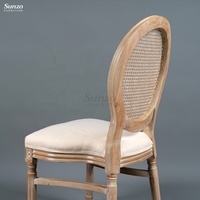 Chaises de banquet de restaurant en bois massif vintage de luxe moderne, meubles Louis XV, chaise de salle à manger