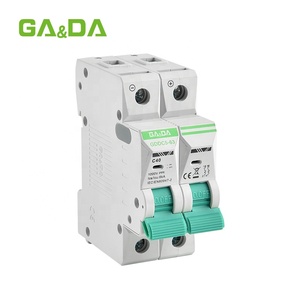 Pemutus Sirkuit Miniatur Bersertifikat CE 500V <span class=keywords><strong>2</strong></span> Kutub 32A Solar PV MCB Tegangan Terukur 500V Kapasitas Pemutusan 6KA Model - Product Image 1