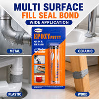 Mastic époxy à forte adhérence, durcissement rapide, imperméable, résistant à la chaleur, réparation facile, polyvalent pour le travail du bois, du métal et du plastique