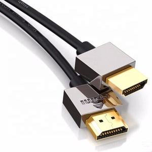 Cable HDMI delgado de alta velocidad con Ethernet macho a macho chapado en oro, compatible con 4K @ 60Hz HDTV PC proyector PS4 <span class=keywords><strong>Xbox</strong></span> - Product Image 1