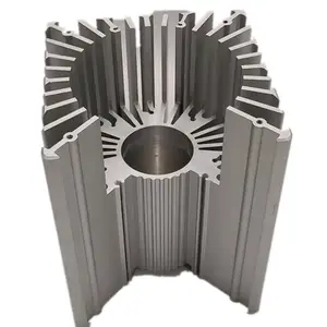 Aanpassen Mal Hoge Dichtheid Tand Stretching Extrusie Zonnebloem Radiator Koellichaam Aluminium Profiel Shell Koellichaam Cnc