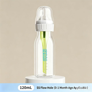 Biberón NZMAN de Silicona Natural, Libre de BPA, Anti-Cólicos, Cuello Estrecho, 8.5 Oz/250 <span class=keywords><strong>mL</strong></span>, Nivel 1, Flujo Lento - Product Image 4