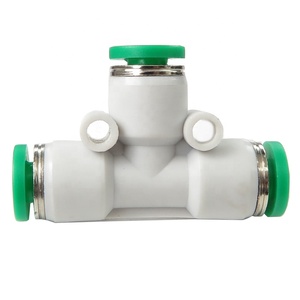 Accesorio de tubo neumático OEM <span class=keywords><strong>DEM</strong></span> PUT, accesorios de tubo de conexión rápida de aire de 3 vías, serie PUT de plástico, tipo Unión en T PUT4 - Product Image 3