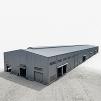 Entrepôt moderne en structure acier préfabriquée lourde, avec panneaux sandwich à connexion soudée, pour appartements, halls, garages extérieurs et bâtiments de bureaux