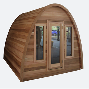 Sauna extérieur à vapeur pour usage domestique avec chauffage électrique/poêle à bois - Product Image 4
