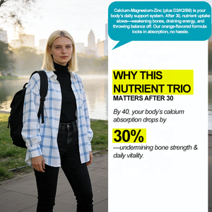 Kalsiyum Magnezyum Çinko Jelibonları D3 K2 B6 Portakal Aromalı 60 Jelibon Yetişkinler İçin Geliştirilmiş Kemik Yoğunluğu Enerji Desteği Günlük 2 Jelibon | - Product Image 6