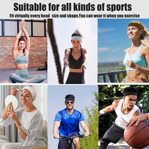 ربطة شعر رياضية منخفضة موك مخصصة بالتصامي مضادة للانزلاق تناسب الجفاف وعصابة رأس رياضية للجري للرجال والنساء - Product Image 6