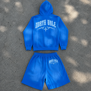 Shorts de sport et survêtements personnalisés pour hommes en coton de haute qualité avec grande capuche, idéaux pour l'entraînement de football et la famille - Product Image 2
