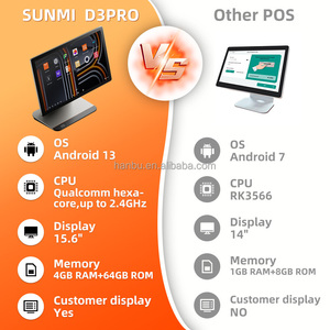 OEM Sunmi D3 Pro ออลอินวัน หน้าจอสัมผัส 15.6 นิ้ว พร้อม NFC สำหรับโรงแรม คาเฟ่ และร้านค้าปลีก - Product Image 2