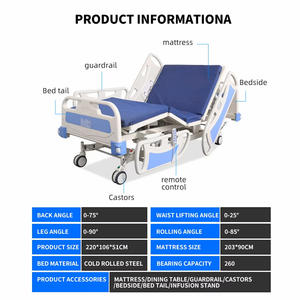 Cama de <span class=keywords><strong>Hospital</strong></span> de Alta Calidad con <span class=keywords><strong>5</strong></span> Funciones, Diseño Hill Rom, Precio Económico, I+D a Largo Plazo - Product Image 2