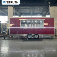 Camion de restauration mobile Wetuth de haute qualité en acier inoxydable, entièrement équipé pour le barbecue, la pizza, les tacos, la vente de nourriture de rue