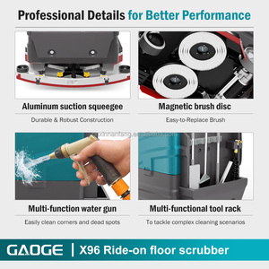 Autolaveuse autoportée GAOGE X96 à batterie pour grandes surfaces, avec balai de 1150 mm, idéale pour les centres logistiques - Product Image 3