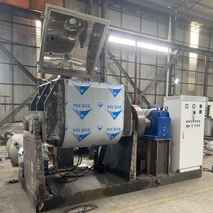 Industrial Double Z Blades Sigma Kneader Mixer SS304+Q235 Material <b>Jacketed</b> Hot Oil/Water <b>Heating</b> Hydraulic Tilting Discharge - Product Image 6