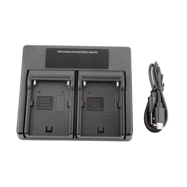 NP-F550 Battery LCD Dual Charger NP F550 Battery Charger for Sony NP-F970 F960 F930 F750 F730 F570 F990 F980 BC-V615