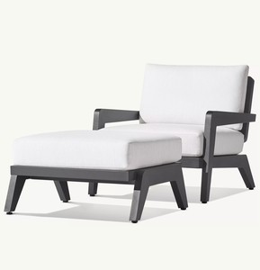 Divano <span class=keywords><strong>da</strong></span> Esterno per Patio e Terrazza, Stile Nordico, Moderno e Semplice, con Rivestimento Rimovibile Impermeabile e Anticorrosione - Product Image 5