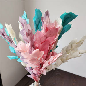 Bouquet de décoration pour la fête des amoureux chinoise, lys, <span class=keywords><strong>bambou</strong></span>, feuille d'orange, fleur éternelle, cadeau pour petite amie, fleur séchée et fraîche conservée - Product Image 3