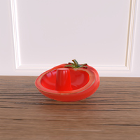 Mangeoire à oiseaux en céramique écologique faite à la main en forme de tomate, à suspendre au jardin, avec logo personnalisé, taille et forme personnalisables, vente en gros