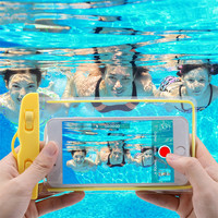 Étui universel de téléphone portable étanche et lumineux sous l'eau pour iPhone 16 15 14 13 12 11 Pro Max plus mini pochette