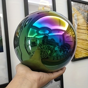 Vente en gros de sphères d'obsidienne arc-en-ciel irisées, sphères de pierre irisées polies à la main, boule de cristal pour la décoration de la maison - Product Image 2