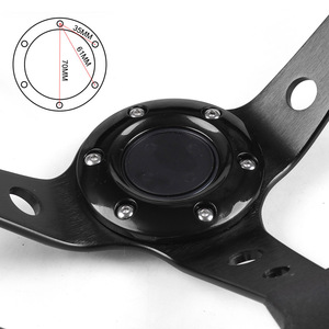 <span class=keywords><strong>Volant</strong></span> de course automobile en cuir PU de 14 pouces (350 mm) avec plaque adaptatrice 70 mm PCD pour Logitech G29 G920 <span class=keywords><strong>G923</strong></span> pour jeux de course - Product Image 3