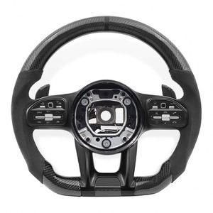 Volant en fibre de carbone pour Mercedes Benz <span class=keywords><strong>AMG</strong></span> Classe B C E S W166 W177 W205 W213 W212 W218 W222 C63 E63 G63 Accessoires de voiture - Product Image 1