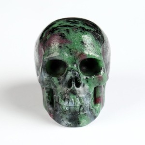 Venta al por Mayor de Cristalhola, Calaveras de Piedra Epidota Zoisita Natural de Alta Calidad, Talladas a Mano, Artesanías, Decoración para el Hogar y Halloween - Product Image 4