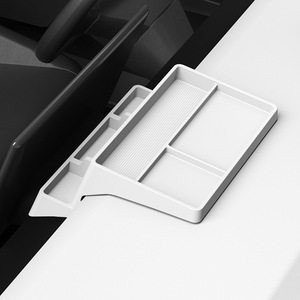 Boîte de rangement en silicone pour tableau de bord Tesla Cybertruck 2024-2026, support multifonction derrière l'écran pour mouchoirs, etc. - Product Image 4