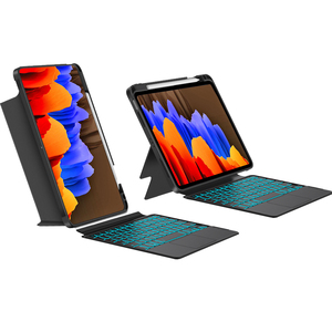 Funda Protectora Multifuncional con Teclado Retroiluminado y Panel Táctil para Tablet <span class=keywords><strong>Samsung</strong></span> Galaxy <span class=keywords><strong>Tab</strong></span> <span class=keywords><strong>S7</strong></span>+/S8+ de 12.4 Pulgadas - Product Image 1