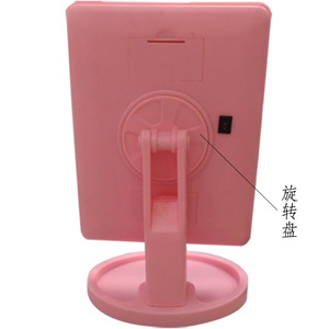 Wanmei Led <b>Light</b> <b>Makeup</b> <b>Mirror</b> Square Touch Control Standing <b>Mirror</b> For <b>Makeup</b> Tools Pink Black White Color Options - Product Image 5