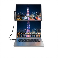Nouvel écran portable double N2 16 pouces 1200P IPS LCD avec haut-parleur intégré USB Type-C pour la maison et les étudiants (modèle 2026)