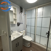 WinFair 20Ft Moderne Préfabriqué Petites Maisons Préfabriquées Conteneur Maison Modulaire 3 Chambres Maison Et Salon De Luxe De Chine