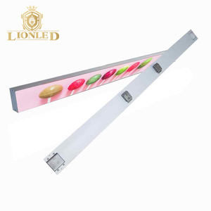 LIONLED Indoor Shop Design Digital Poster <span class=keywords><strong>Prix</strong></span> Barre étirée Affichage LED Étagère Écran Publicité pour Supermarché Intérieur LED - Product Image 4