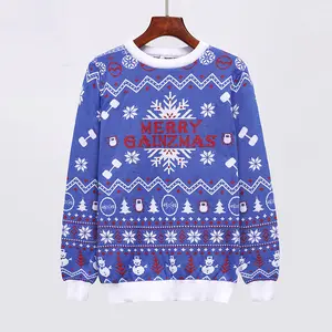 High Quality Crew Neck Long Sleeve Unisex Ugly Jumpers Apparel Man Christmas Sweater
