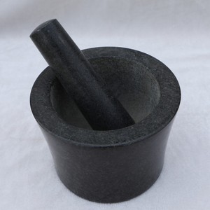 Gran venta de piedra de cocina Natural, herramienta de molienda de pimienta reutilizable, <span class=keywords><strong>mortero</strong></span> de cocina, Material de mármol <span class=keywords><strong>con</strong></span> logotipo personalizado - Product Image 1