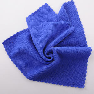 中国工場卸売 ジグザグ縁クリーニングクロス キッチン雑巾 多目的マイクロファイバークリーニングクロス - Product Image 2