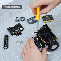 Hiwonder Nexbit Microbit Robot Car avec AI Vision Module Prise en charge du suivi de la cible, de la télémétrie et de l'évitement des obstacles, de l'expansion du capteur