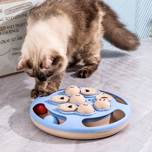 Jouet interactif pour chat avec griffes qui couinent, puzzle d'alimentation avec nourriture et balles cachées pour la stimulation mentale et le jeu - Product Image 2