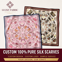 Foulard Carré en Soie Pure Premium 50x50cm Froissé Réversible Lotus pour Femme, Accessoire de Mode pour Sac, Commande en Gros, Vente au Détail pour Boutiques