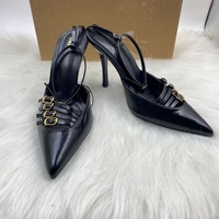 Nouvelles Chaussures à Talons Hauts Stiletto pour Femmes, Bout Pointu, Style Décontracté, Rehaussantes, Sexy, pour Soirées Printemps-Été en Extérieur
