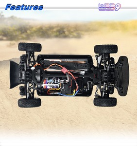 Voiture de rallye RC FS Racing FS53132 <span class=keywords><strong>WRC</strong></span> <span class=keywords><strong>9</strong></span> 1/10 avec moteur 540 20T, ESC 40A, châssis en aluminium 6061 T6, servo 6KG, batterie 7.4V 2000mAh, lumières LED, RTR - Product Image 3