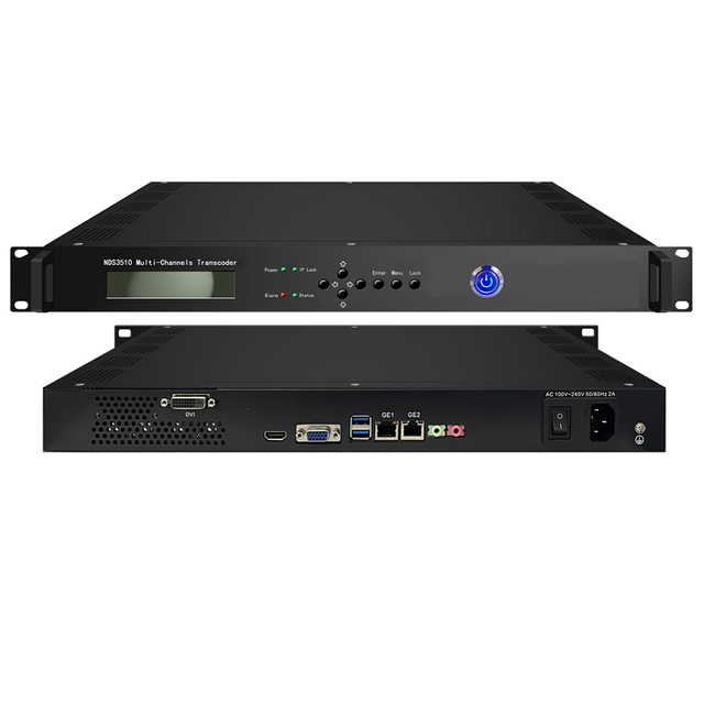 NDS3510 8 Multi-Channel Transcoder AAC Audio/CATV Compatibility H.265/H.264 UDP RTMP RTSP for Radio TV Broadcasting Equipment
