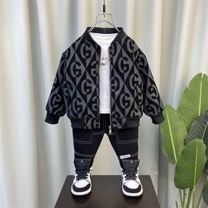 Ensemble de veste pour garçons <span class=keywords><strong>Hiver</strong></span> Plus <span class=keywords><strong>Manteau</strong></span> en velours coupe-vent pour enfants + pantalon à la cheville Costume de sport - Product Image 5