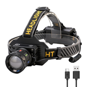 Lampada Frontale LED Ricaricabile 450LM Bianca a Lunga Portata per Campeggio, Escursionismo e Pesca all'Aperto - Product Image 1