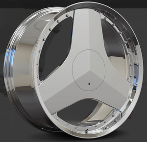 Jantes en aluminium forgé 6061t6 polies personnalisées de 16'' à 24'' pour voitures de musculation anciennes, pour <span class=keywords><strong>Ford</strong></span> <span class=keywords><strong>Mustang</strong></span> GT500, Tesla Y - Product Image 4