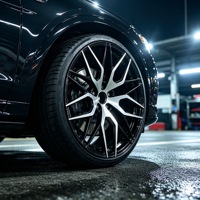 Nouvelles jantes en alliage d'aluminium forgé à basse pression, noires, à profil profond, taille personnalisée 18-22 pouces, jantes de voiture universelles OEM avec ET de 20 mm/25 mm