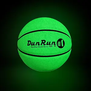 Basketball Light Up Glow In The Dark Composite Leather Training Custom Basketball Ball Size 6 Size 7 Pelotas De Basketball