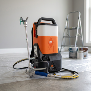 SOXGA Professional Backpack Airless Paint <b>Sprayer</b> 20V Lithium Battery 5L Tank Variable Flow Brushless Motor 550W 300 PSI - Product Image 1